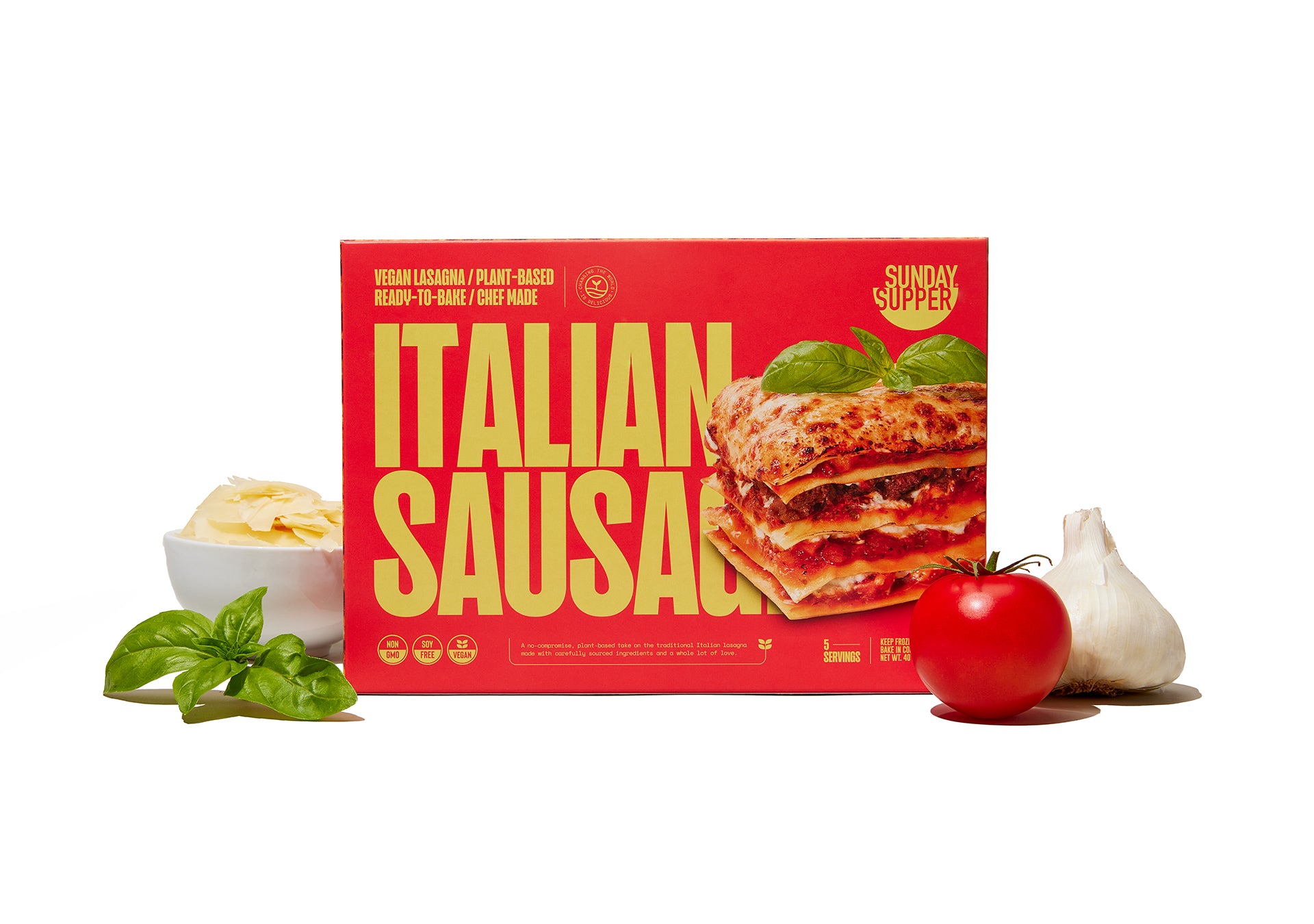 Sunday Supper - Vegan Italian Sausage Lasagna